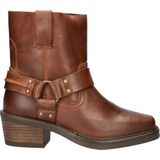 Nelson - Bikerboots - Zwart - Dames Enkellaarsjes