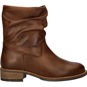 Nelson - Dames Boot - Rustiek Gewaxt Leer - Kleur Bruin