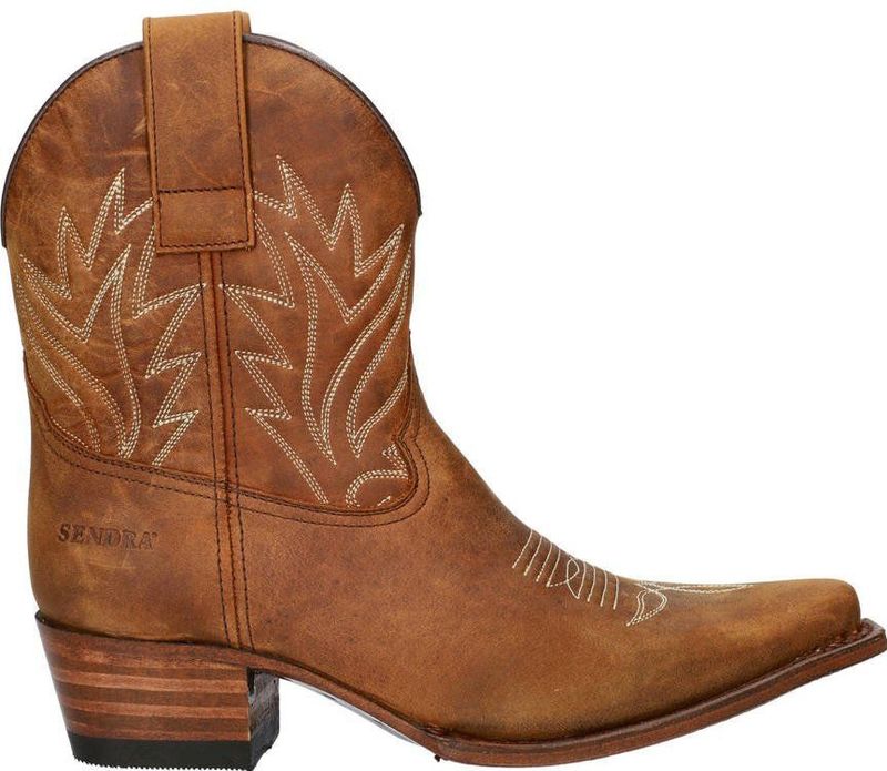 Sendra - Gene Berdy - Cowboylaarzen - Zwart - Hoogwaardig Gewaxt Leer