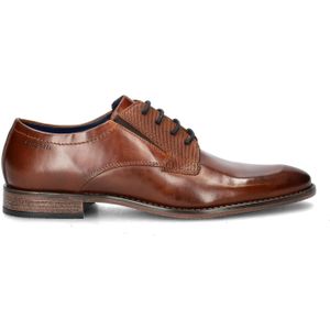 Bugatti - Veterschoenen - Cognac - Leer