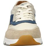 Rieker - Suède Sneakers - Groen - Suède met Leren en Textielen Voering