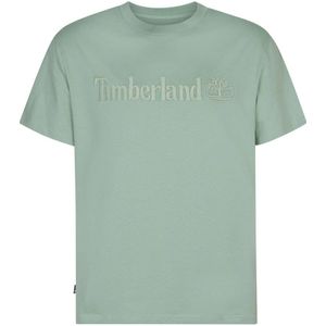 Timberland - T-shirt - Lichtgroen - Regular Fit - Korte Mouwen