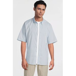 Timberland - Casual Overhemd - Lichtblauw - Katoen - Korte Mouwen