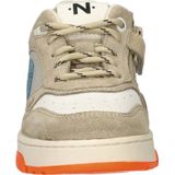 Nelson - Kids Sneakers - Zwart - Imitatieleer en Suède