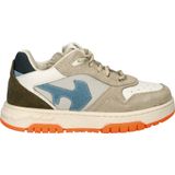 Nelson - Kids Sneakers - Zwart - Imitatieleer en Suède