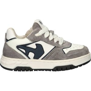 Nelson - Kids Lage Sneakers - Casual Schoenen - Zwart - Imitatieleer/Suède