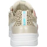Nelson - Kids - Sneakers - Beige - Imitatieleer, Platte Zool, Vetersluiting
