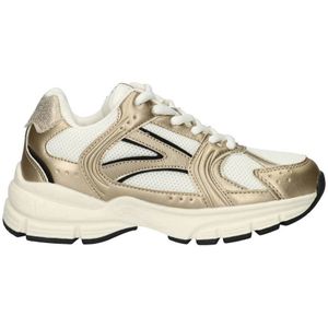 Nelson - Sneakers - Imitatieleer en Mesh-Textiel - Voor Meisjes - Chunky Loopzool