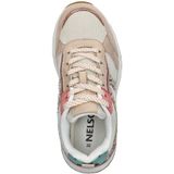 Nelson - Chunky Sneakers - Wit - Nylon en Imitatieleer