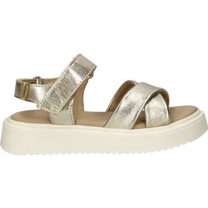 Nelson - Meisjes Sandaal - Leer - Metallic - Plateauzool
