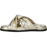 Nelson - Dames Slipper - Metallic of Animal Print - Leren Voetbed - Rubberen Loopzool
