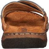 Nelson - Heren Slipper - Bruin - Gewaxt Leer/Textiel