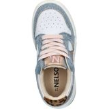 Nelson - Kids Lage Sneakers - Meisjes Sneaker - Blauw - Imitatieleer