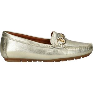 Nelson leren mocassins goud