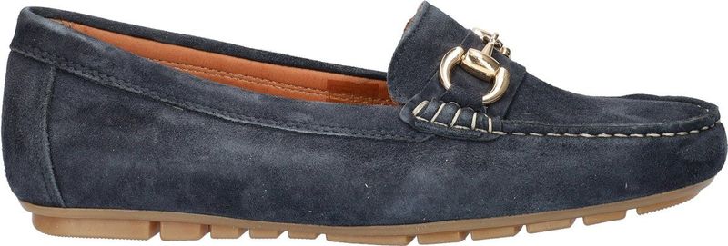 Nelson - Dames Loafer - Blauw - Suède - Uitneembaar Voetbed