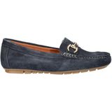 Nelson - Dames Loafer - Blauw - Suède - Uitneembaar Voetbed
