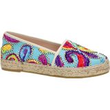 Nelson - Dames Espadrille - Multikleur - Textiel - Leren Voetbed