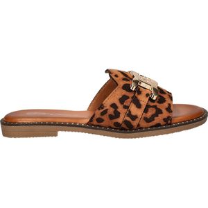 Dolcis - Dames Slippers - Animal Print - Imitatieleer - Foam-voetbed