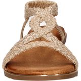 Dolcis - Dames Sandalen - Zwart - Textiel - Imitatieleer