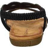 Dolcis - Dames Sandaal - Imitatieleer - Zwart - Met Strass-Steentjes