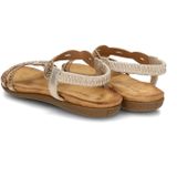 Dolcis - Dames Sandalen - Zwart - Imitatieleer - Strass-steentjes