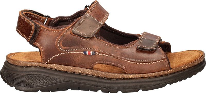 Nelson - Heren Sandalen - Leer - Zwart - Verstelbare Banden