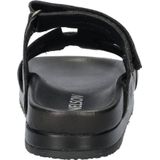 Nelson - Dames Slipper - Zwart - Chunky - Leer