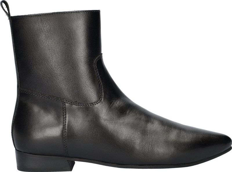 Merk - Model - Enkellaarsjes - Zwart - Leer