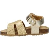 Nelson - Kids Sandalen - Leer - Metallic - Verstelbare Banden - Voorgevormd Voetbed