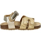 Nelson - Kids Sandalen - Leer - Metallic - Verstelbare Banden - Voorgevormd Voetbed