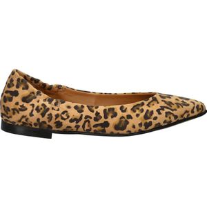 Nelson - Ballerina's - Panterprint - Beige - Suède