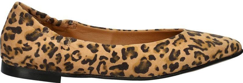 Nelson - Ballerina's - Panterprint - Beige - Suède