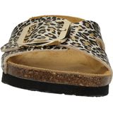 Nelson - Dames Slipper - Animal Print - Imitatieleer - Vilt Gevoerd