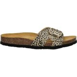 Nelson - Dames Slipper - Animal Print - Imitatieleer - Vilt Gevoerd