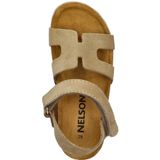 Nelson - Kindersandaal - Suède - Klittenbandsluiting - Gevoerd met Leer