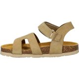 Nelson - Kindersandaal - Suède - Klittenbandsluiting - Gevoerd met Leer