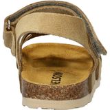 Nelson - Kindersandaal - Suède - Klittenbandsluiting - Gevoerd met Leer