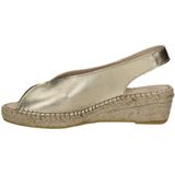 Nelson - Dames Espadrille - Goud - Leer - Imitatieleer Voering