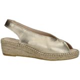 Nelson - Dames Espadrille - Goud - Leer - Imitatieleer Voering