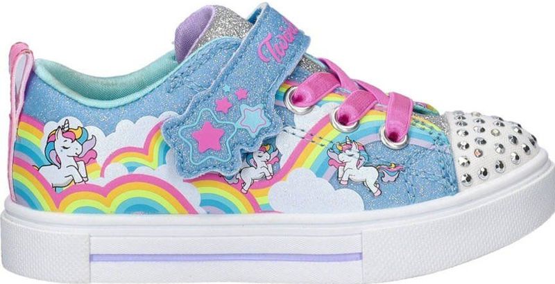 Skechers - Sneakers - Blauw/Roze - Met Lichtjes