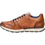 Bugatti - Lage Sneakers - Heren - Zwart - Leer - Uitneembaar Voetbed