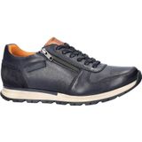 Bugatti - Lage Sneakers - Leren Schoen - Zwart - Uitneembaar Voetbed