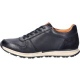 Bugatti - Lage Sneakers - Leren Schoen - Zwart - Uitneembaar Voetbed