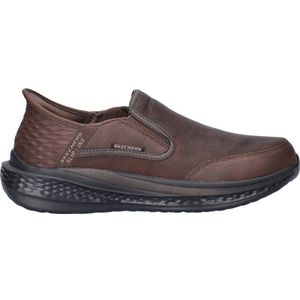 Skechers - Slade - Leren Slip-on Sneakers - Bruin