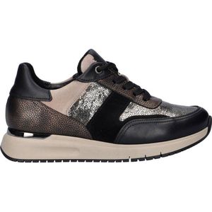 Gabor - Comfort Optifit - Leren Sneakers - Zwart/Brons