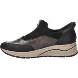 Rieker - Ready to go - Instappers - Zwart - Imitatieleer/Textiel