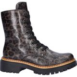 Rieker - Veterboots - Bruin - Gevoerd - Panterprint