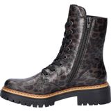 Rieker - Veterboot - Panterprint - Imitatieleer - Antistress-voetbed