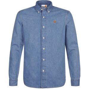 Timberland - Overhemd - Blauw - Regular Pasvorm - Lange Mouwen