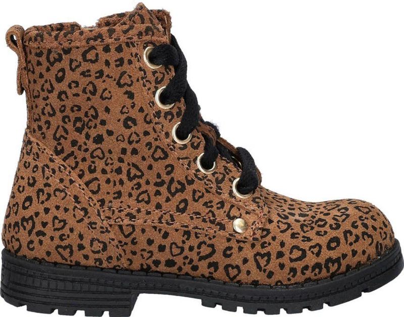 Nelson - Kids - Veterboots - Panter - Suède - Imitatieleer